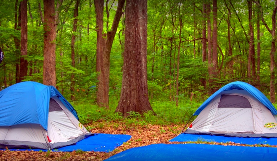 photo by Shiblee Sadik tents pitched at the park